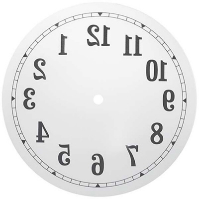 165MM REVERSE CLOCK DIAL